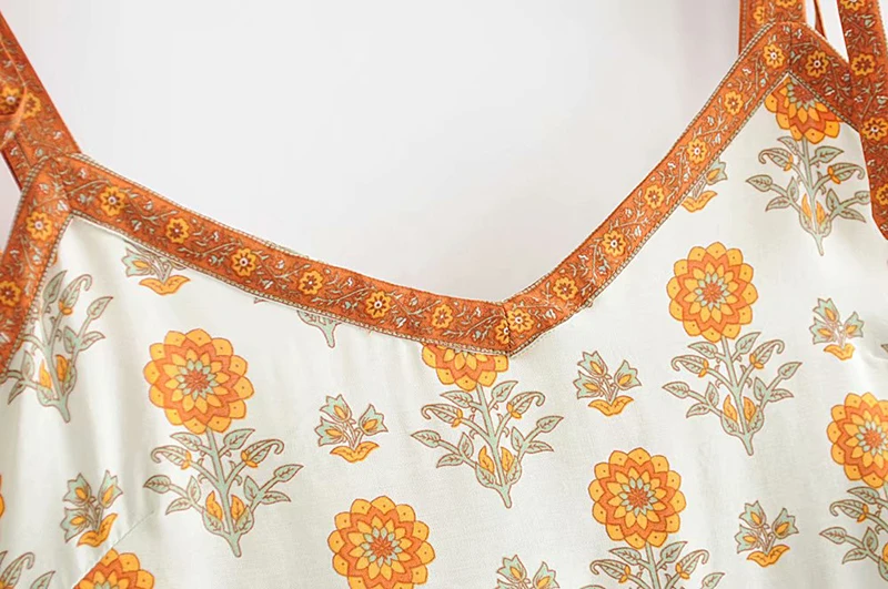 Everkaki Boho Camis с цветочным принтом, топ, женские кисточки, шнуровка, v-образный вырез, цыганский богемный летний топ, Camis, женские, летние новые