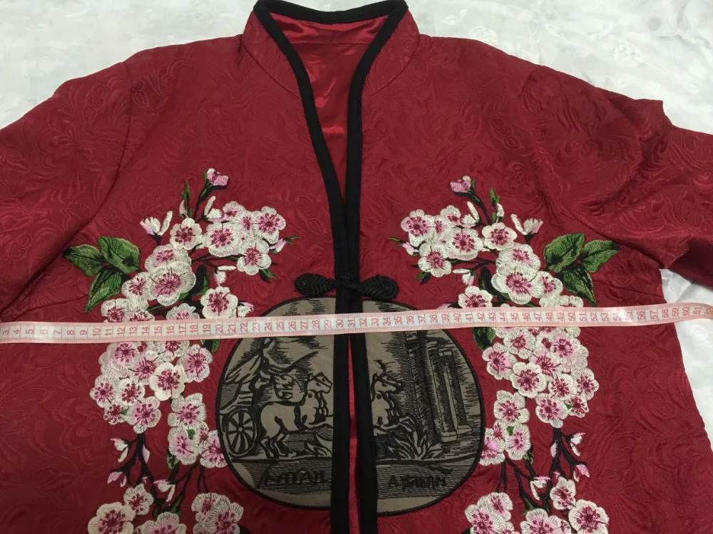 Embroidery Kimono Jacket Women Spring Embroidered Coat Chinese Tang Jackets Plus Size Middle Age Clothing Style Tops | Женская одежда