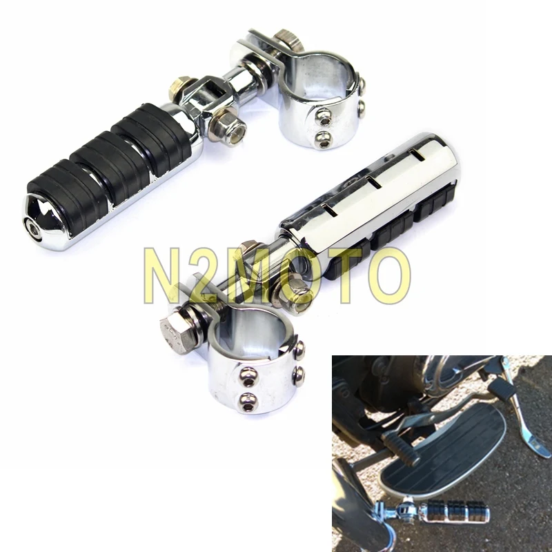 1 пара хромированных подножек для мотоцикла 1/2 &quot1 1/4&quot 1/8 &quot зажимы крепления Harley