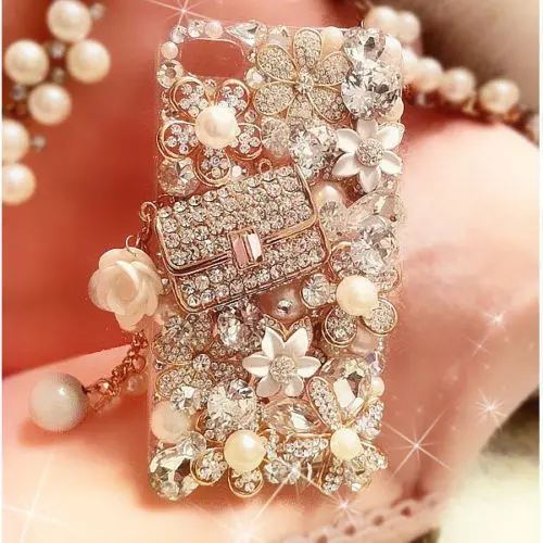 XINGDUO For iphone x 8 7 7Plus Handmade Luxury Bling Jewelled Rhinestone Diamond Crystal Hard Case Cover iphone5S /6S/6Plus |