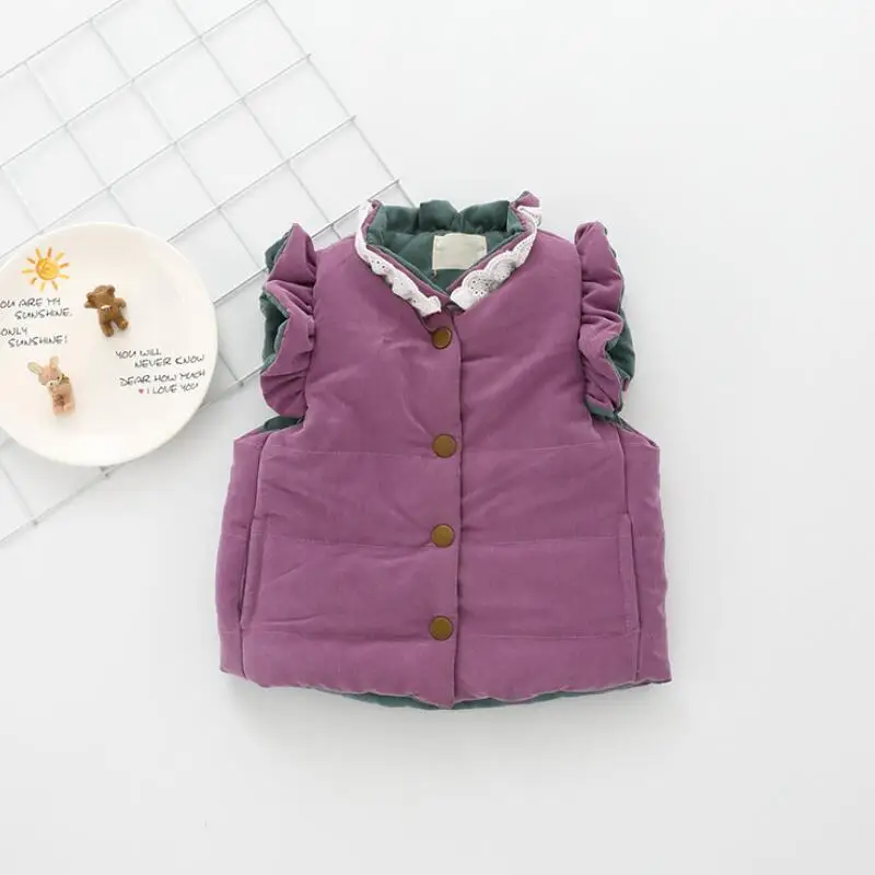 Демисезонный детский жилет с бантом для девочек JW6051 2018|infant vest|veste cutevest vest |