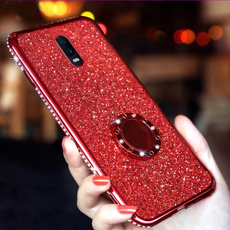 R17 pro case Bling Rhinestone Glitter Soft Silicone TPU Phone Case For OPPO R17Pro cases OPPOR17 Pro Diamond Girl back cover | Мобильные