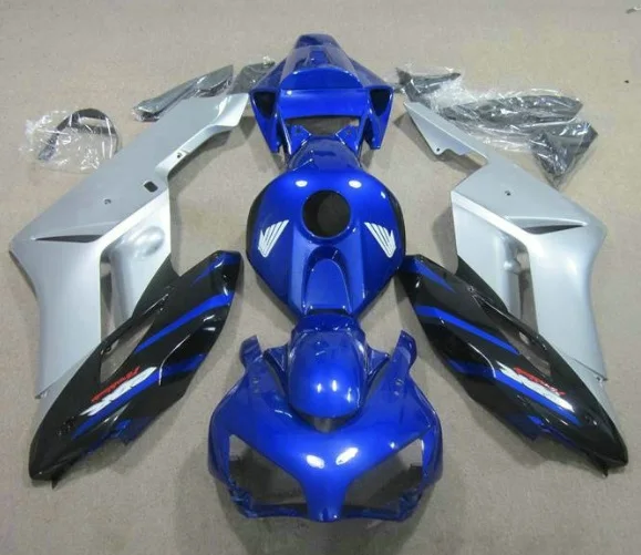 

Впрыска высокое качество обтекатели для CBR1000RR 04 05 Синий Серебряный обтекатель кузова набор CBR 1000RR 2004 2005 HE04 для Honda-Hey