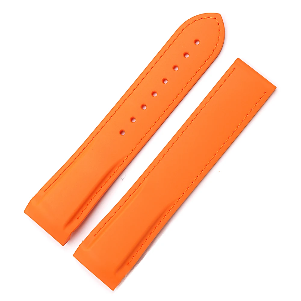 Rolamy 28mm Wholesale Camo Waterproof Silicone Rubber Replacement Wrist Watch Band Strap Belt With Buckle