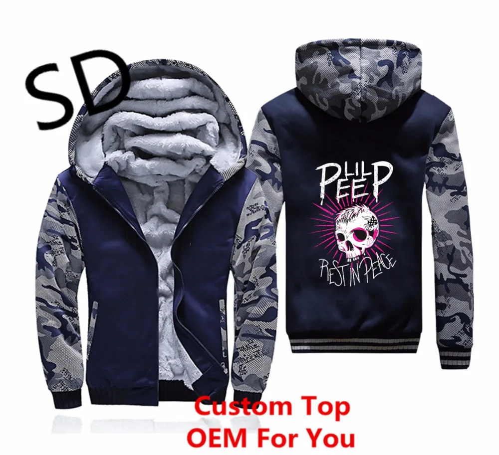 Дропшиппинг 3D толстовки мужские RIP PEEP TRIBUTE зимняя куртка Мужское пальто Lil Peep