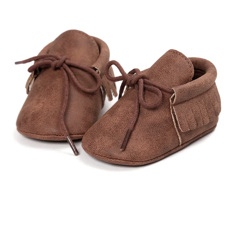 

0~18 month PU Leather coffee color Baby Shoes Baby Moccasins Newborn Shoes Soft Infants Crib Shoes Sneakers First Walker.CX45C