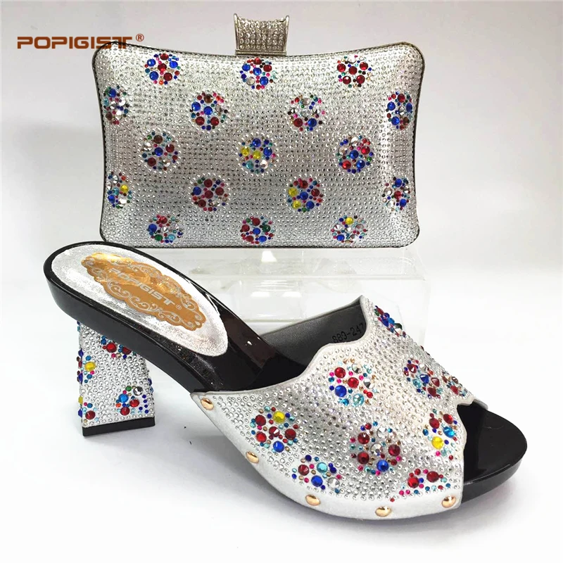 Royal Blue Italian Ladies Shoes and Bags To Match Set Wedding Shoe Bag Sets Nigerian Women | Обувь