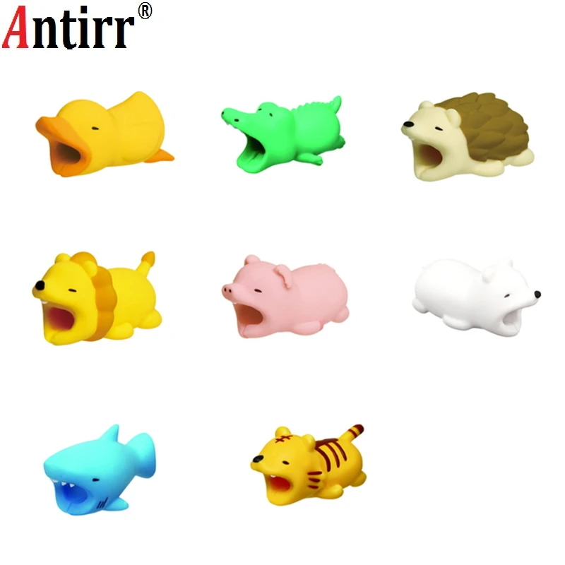 Animal Bite USB Cable Protector Organizer Data Line Management Charging Safe Protection Winder For iPhone 5 6 6s 7 8 | Электроника