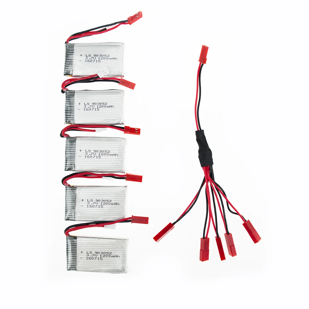 5 шт. 3 7 В 1200 мАч Xpower литий-полимерный Lipo аккумулятор в 1 USB зарядное устройство