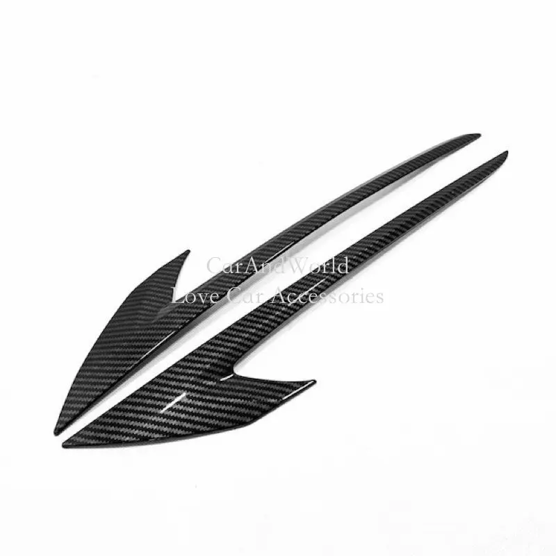 Задний фонарь для бровей блестящий чехол рамка отделка углеродного волокна