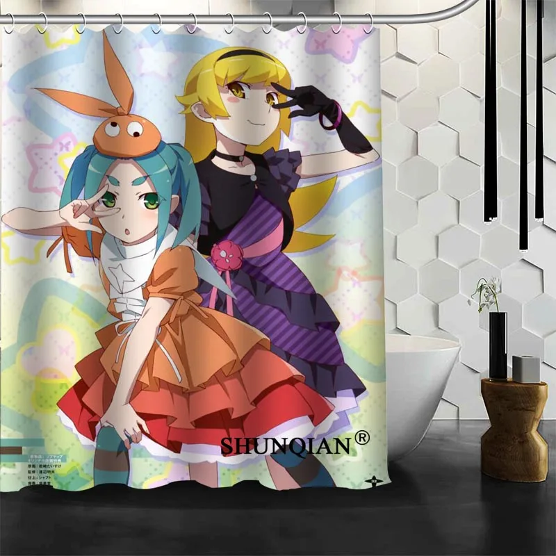 

New Arrival Kemono Friends Shower Curtain Polyester Fabric Printing Bathroom Curtain Waterproof Bathroom Products With Hook
