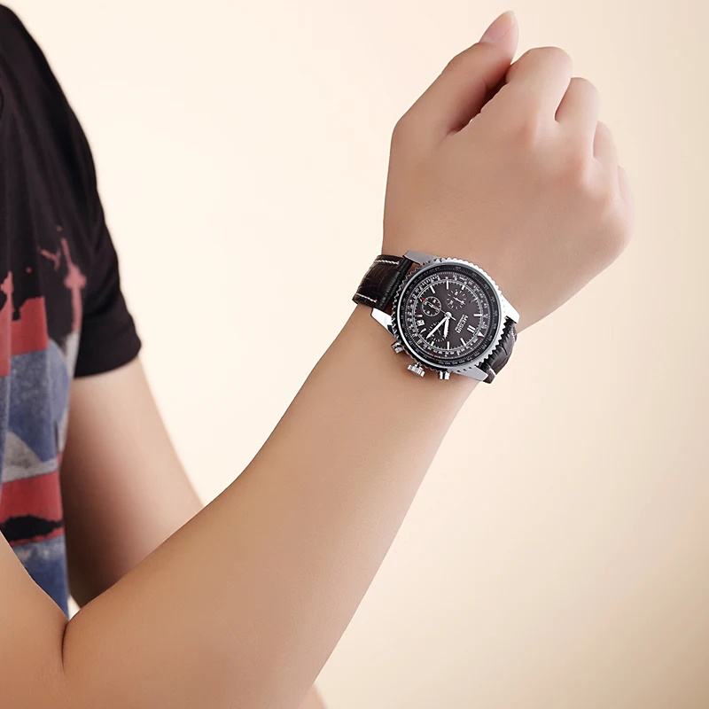 2018 новые мужские часы бренд MEGIR Роскошные повседневные Модные Кварцевые