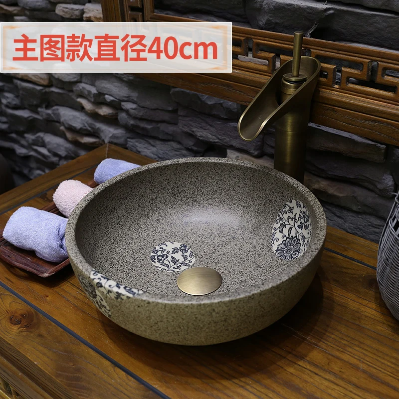 Керамическая Мини-раковина из фарфора Цзиндэчжэнь китайская раковина ручной