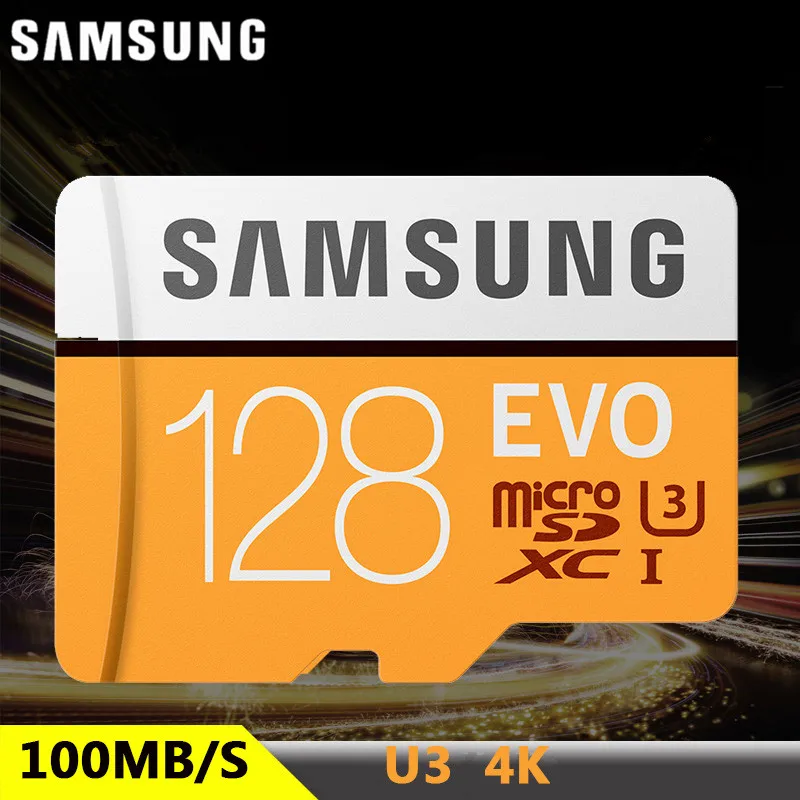 SAMSUNG EVO карты памяти 128 ГБ/64 ГБ SDXC Micro SD U3 32 SDHC U1 Class10 UHS I TF для