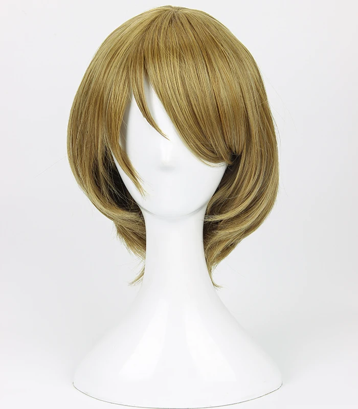 

Anime Love Live! LoveLive Koizumi Hanayo Short Linen Green Heat Resistant Hair Cosplay Costume Wig + Free Wig Cap