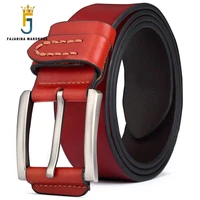 fajarina retro styles cow skin belt quality alloy buckle metal belts casual jeans accessories leather belt for men n17fj428