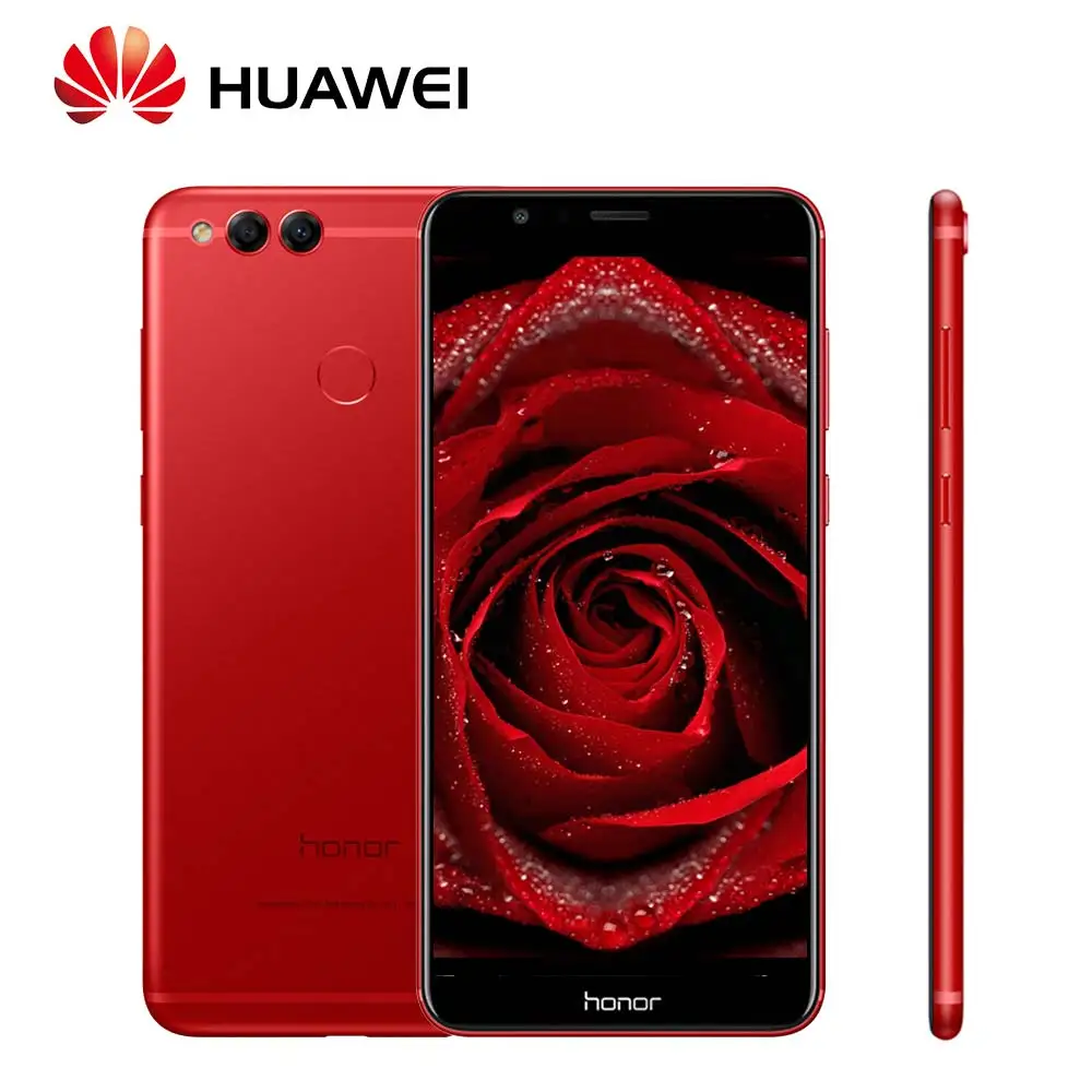 Global ROM Huawei Honor 7x мобильного телефона 8MP + 16MP двойной камеры заднего 3340 мАч 5 93 дюймов