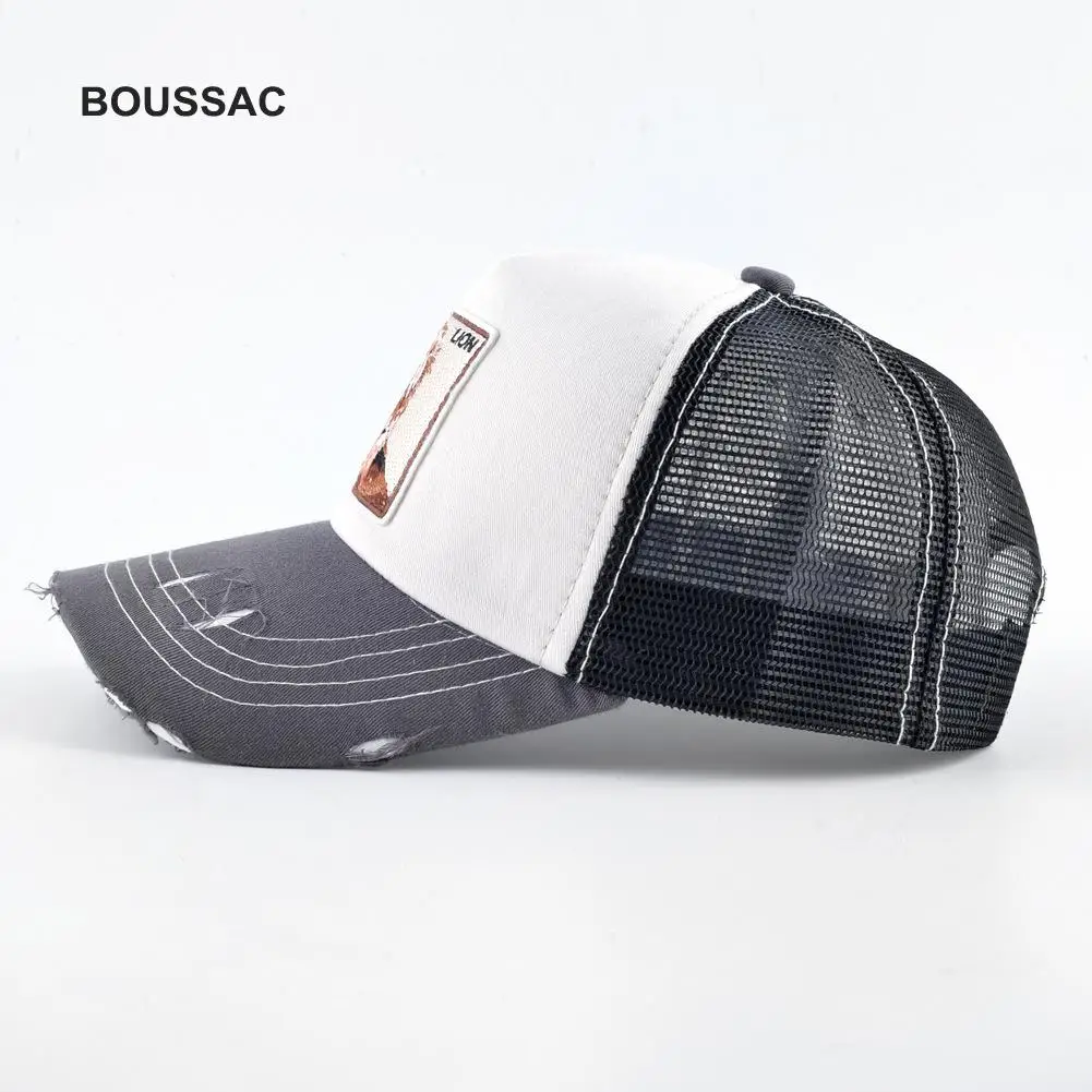 2020 летняя однотонная бейсболка с принтом животных на заказ сетчатая шляпа для