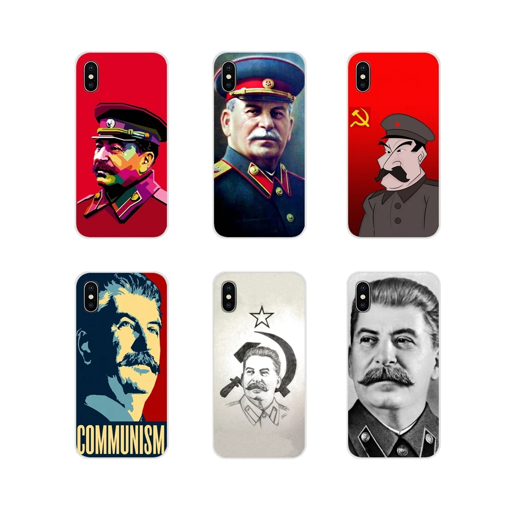 Аксессуары чехлы для телефонов советские сталинские гибкие Чехлы Apple iPhone X XR XS MAX 4