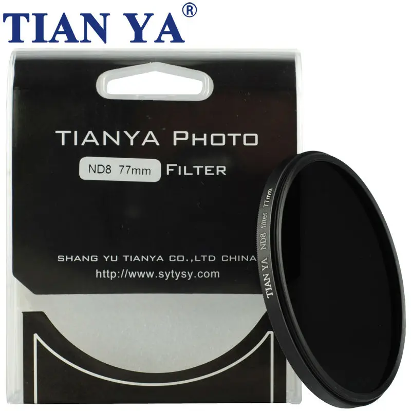 Фильтр для объектива TIANYA 49 52 55 58 62 67 72 77 82 мм ND8 ND4 nd оптическое стекло нейтральной