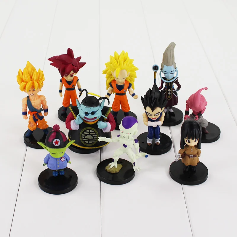 20 шт./лот Dragon Ball Z фигурка Goku Веджета супер сайян Бог Эркюль Фриза и рисунком с надписью «Boo Beerus ко игрушечные фигурки из игры Dragon Ball DBZ(“мини ПВХ модель игрушки куклы