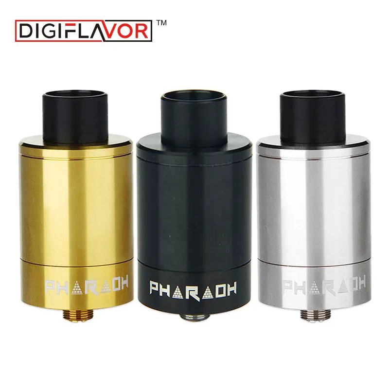 Clearance Original Digiflavor Pharaoh 25 Dripper Tank 2ml Capacity E-cigarette Atomizer with Trip Bottom Airflow Holes Vs Zeus X |