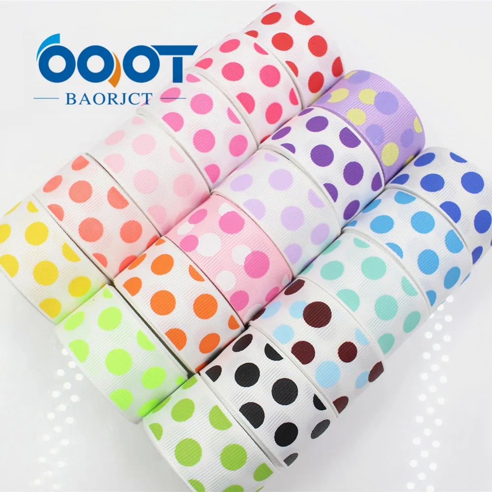 OOOT BAORJCT 176223 25 мм 10 ярдов горошек ленты Термальность с печатным рисунком grosgrain
