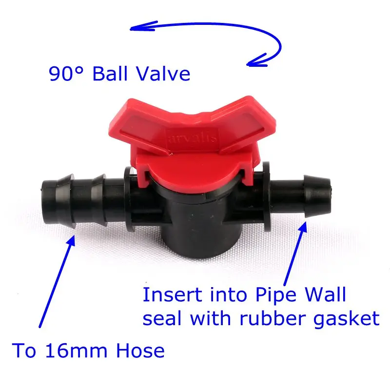Соединительный клапан для полива 16 мм разъем садовых труб 3 шт.| |