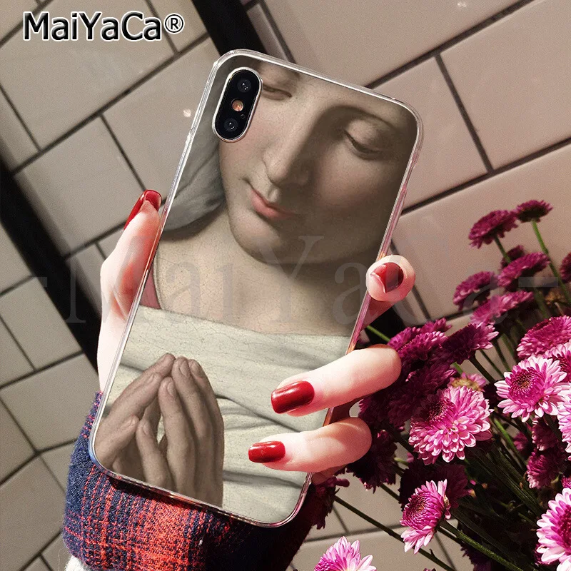 A6 MaiYaCa Virgin Mary Christian Рождество Новое поступление черная ячейка чехол для телефона iphone 11 pro 8 7 66S Plus X XS MAX 5s SE XR - Цвет: A6