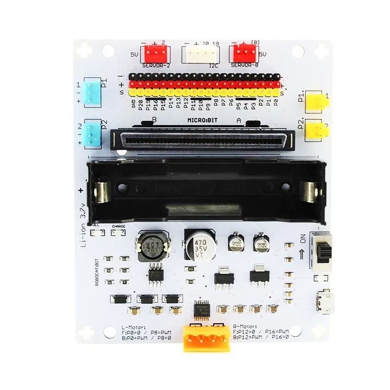 Elerow Pinout Motor/Servor Shield для BBC Micro: Плата расширения бит Микроконтроллер компьютерное