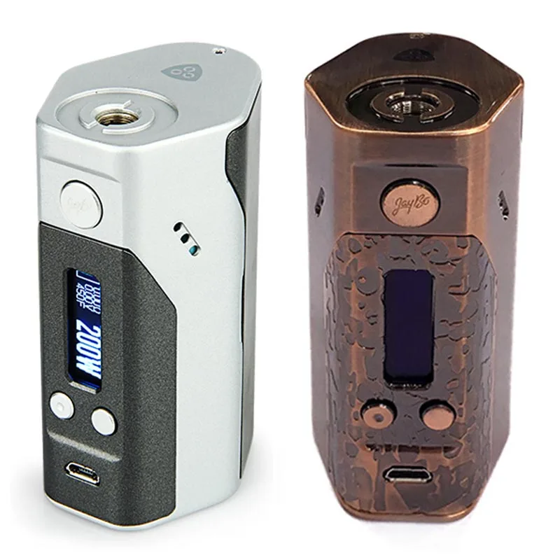 Wismec рел DNA200 TC коробка мод Макс 200 Вт электронные сигареты DNA мод TC/VW режимы нет 18650 Батарейный блок мод vs RX200s/Drag