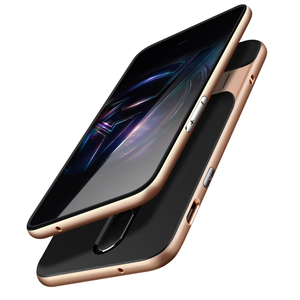 Чехол OnePlus 6 для Oneplus 5T противоударный Гибридный Мягкий ТПУ и жесткий чехол бампер