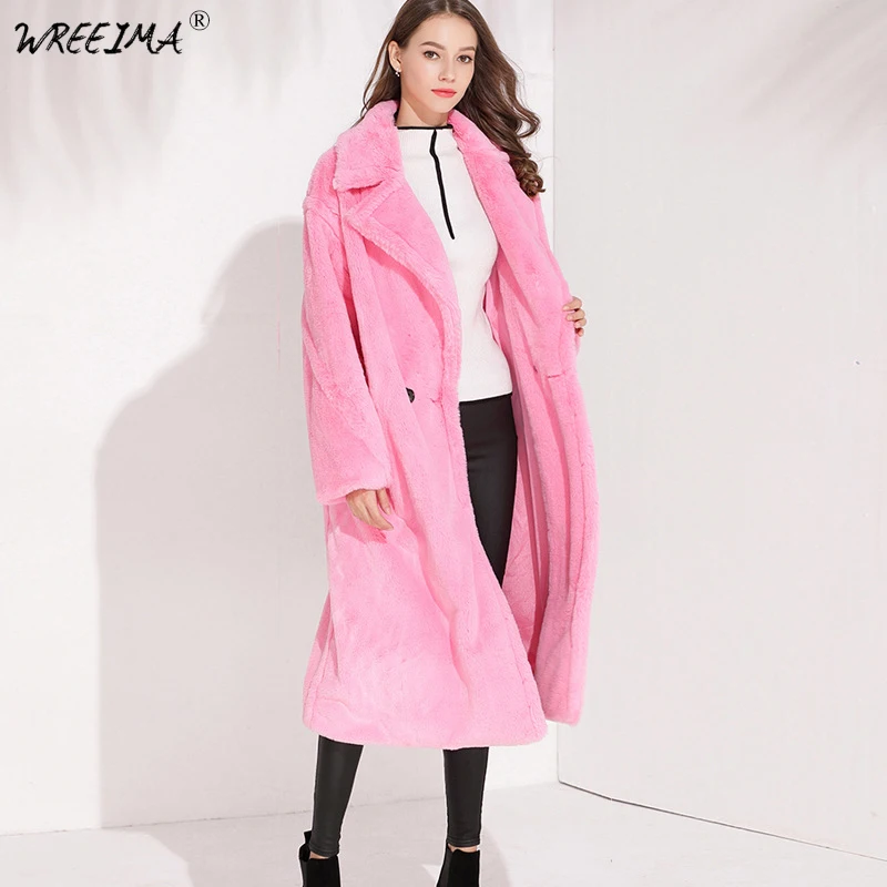Womens Fashion Wool Blend Warm Winter Coat Streetwear Long Female 2018 Autumn Outerwear Plus Sizes Casual Outwear VN01 | Женская одежда