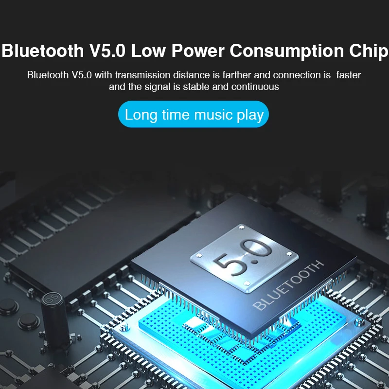 IPX8 Водонепроницаемые Мини Bluetooth наушники с микрофоном Беспроводные спортивные