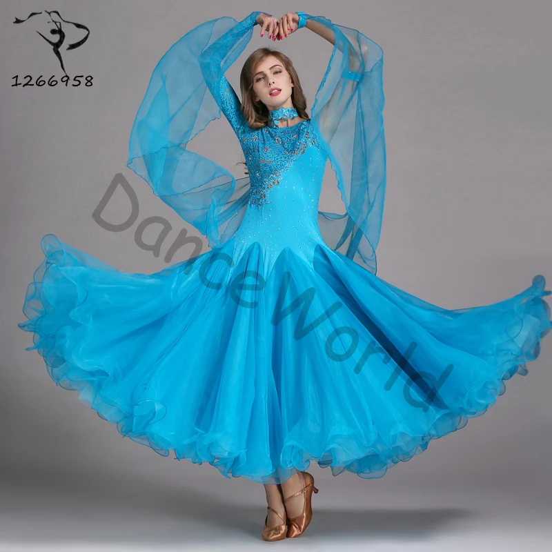 

2018 women modern dance costume dress one-piece dresses waltz high quality