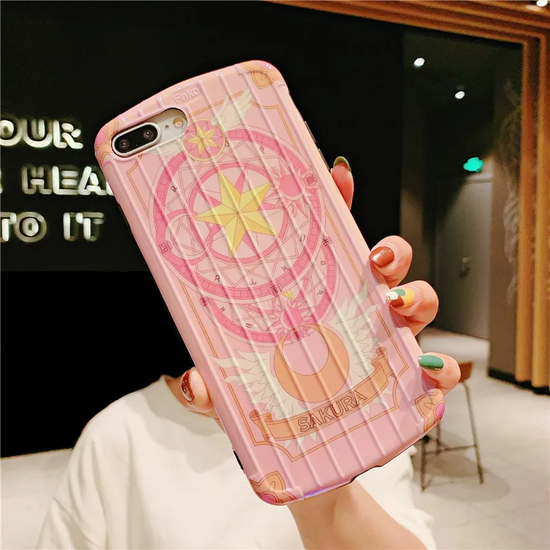Для iphone XS max XR X милый мягкий чехол Sailor Moon + стеклянная пленка для экрана 8 plus 7 Plus 6 S