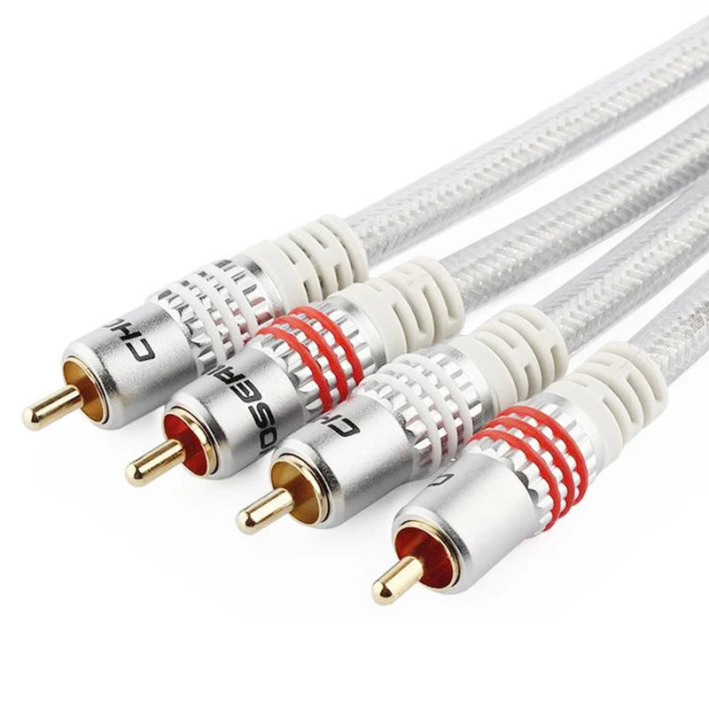 Choseal 30 юбилей QS6772 2RCA кабель для аудио видео DVD плеера ТВ динамик усилители|audio video