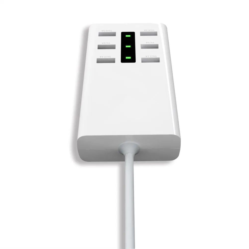 SZYSGSD 6 Порты и разъёмы USB Зарядное устройство Smart для iPhone X 8 samsung S9 Desktop Multi быстро