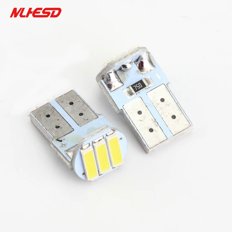 10CS/лот T10 194 168 7014 3SMD PCB Авто налобный фонарь на 3 светодиодах Фары заднего хода