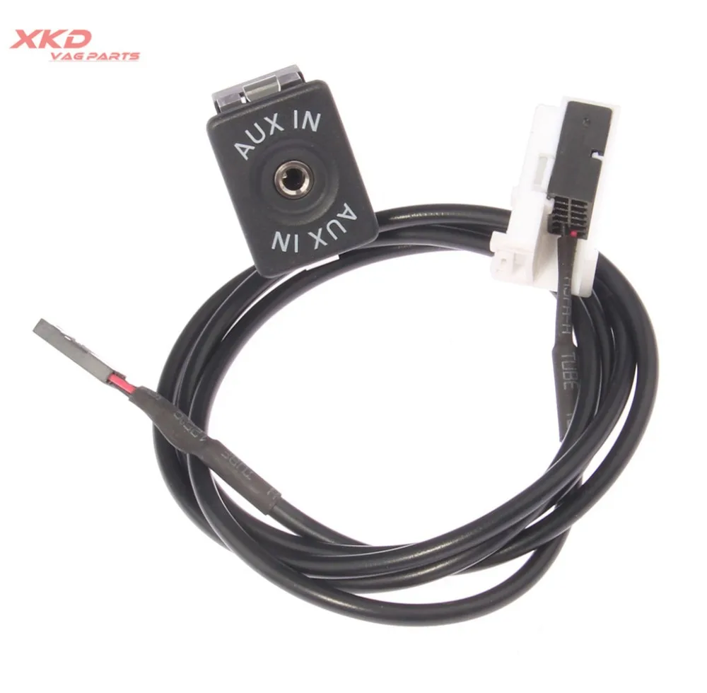 OE подлокотник AUX in Socket &amp Cable Set для V-W Golf G-TI J-etta Passat Tiguan T-ouareg Polo Tpuran | Автомобили и