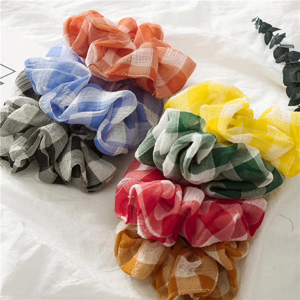 Обруч для волос женский в клетку модный милый элегантный обруч винтажном стиле 9