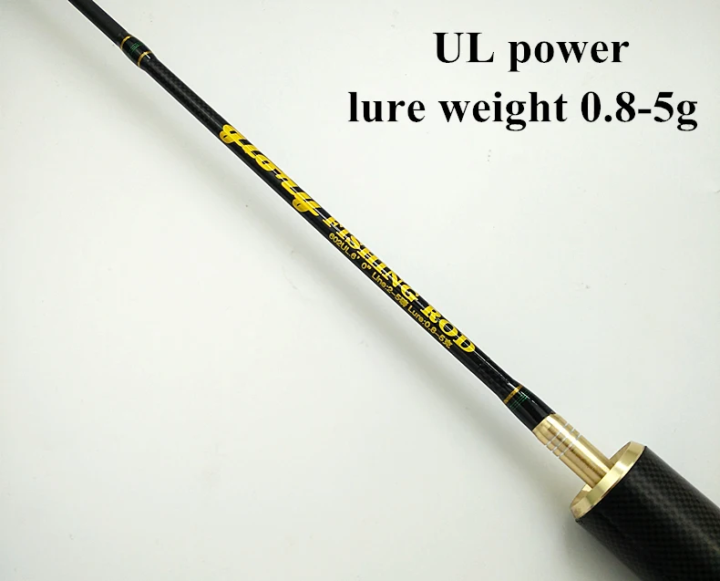 Glory 602, UL power, 1,8 м, удочка, спиннинговые удочки, тонкая, супер легкая удочка, 90 г, карбон, 2 секции, 2 наконечника, приманка, WT 0,8-5 г, красная, женская
