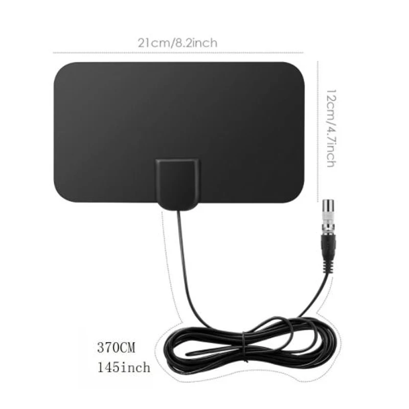 25DB High Gain HD TV DTV Box Digital TV Antenna 1080P Indoor HDTV Antennas Aerial Mini DVB-T/T2 174-240mhz 470-862mhz