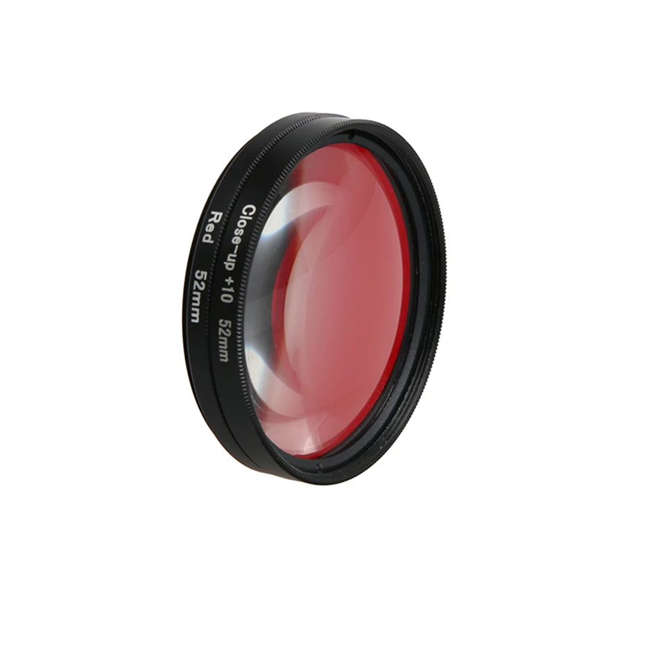 58mm Magnifier 16x Magnification Macro Close Up Lens + red UV Filter for xiaomi yi 4K 2 II Black Edition camera Accessories | Электроника