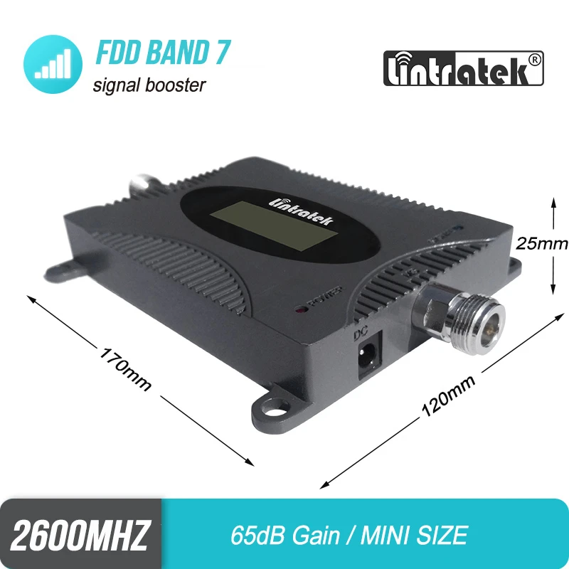 Lintratek 4G LTE B7 2600 МГц усилитель сигнала мобильного телефона Ретранслятор данных
