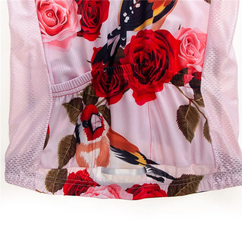 

Weimostar Rose Cycling Jersey Women Summer Breathable Sport Bicycle Clothing Camisa Ciclismo Ladies Short Sleeve MTB Bike Jersey