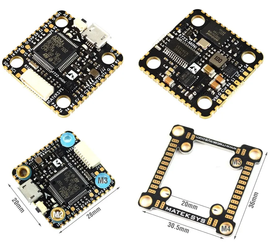 Квадрокоптер matek System Контроллер полета с двойным гироскопом OSD/Acc 32 м вспышка 5 В/2 А