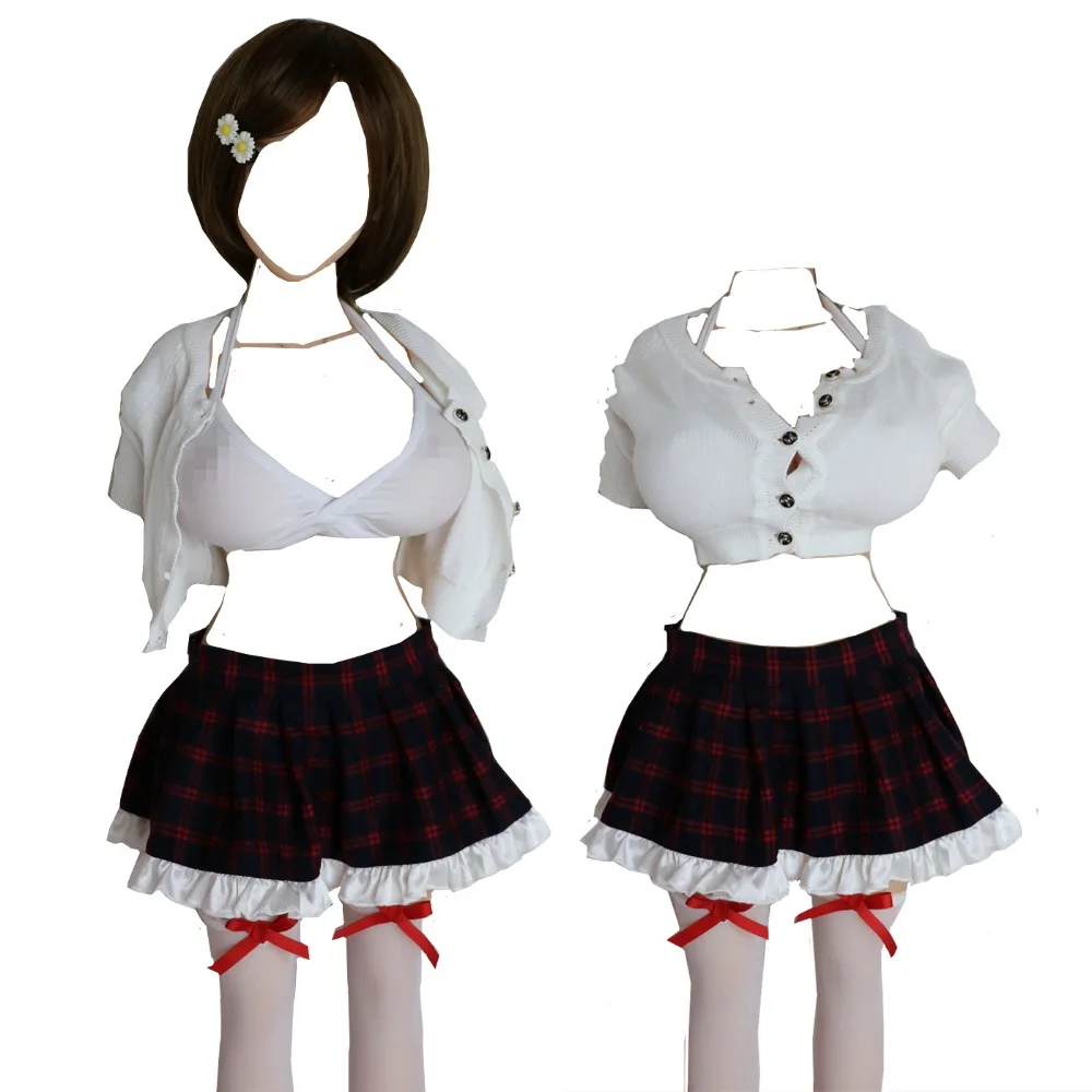 Athemis Babydolls & костюм Chemises повседневная одежда свитер клетчатая юбка бюстгальтер