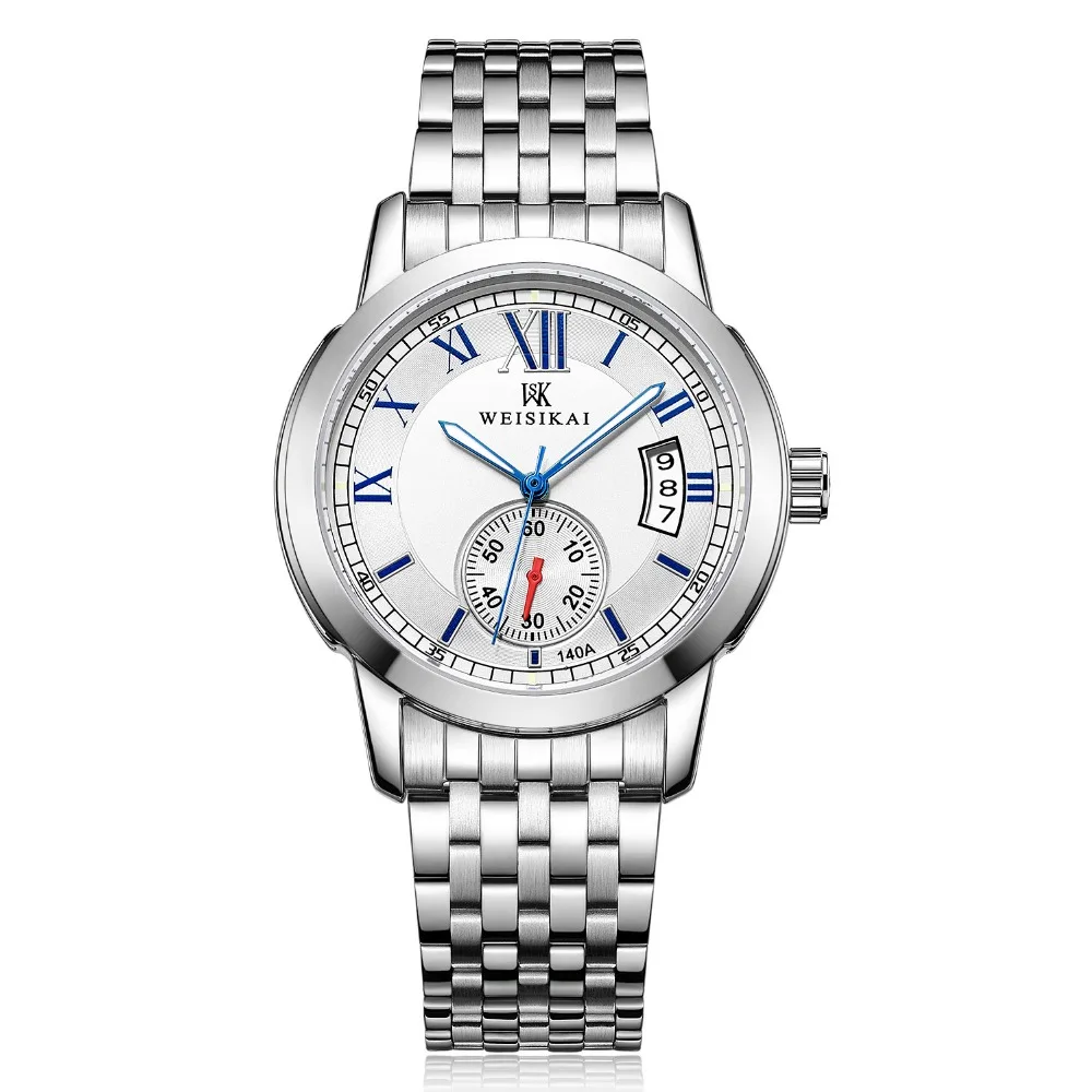 Новинка от известного бренда WEISIKAI модные маленькие стрелки стальной ремешок