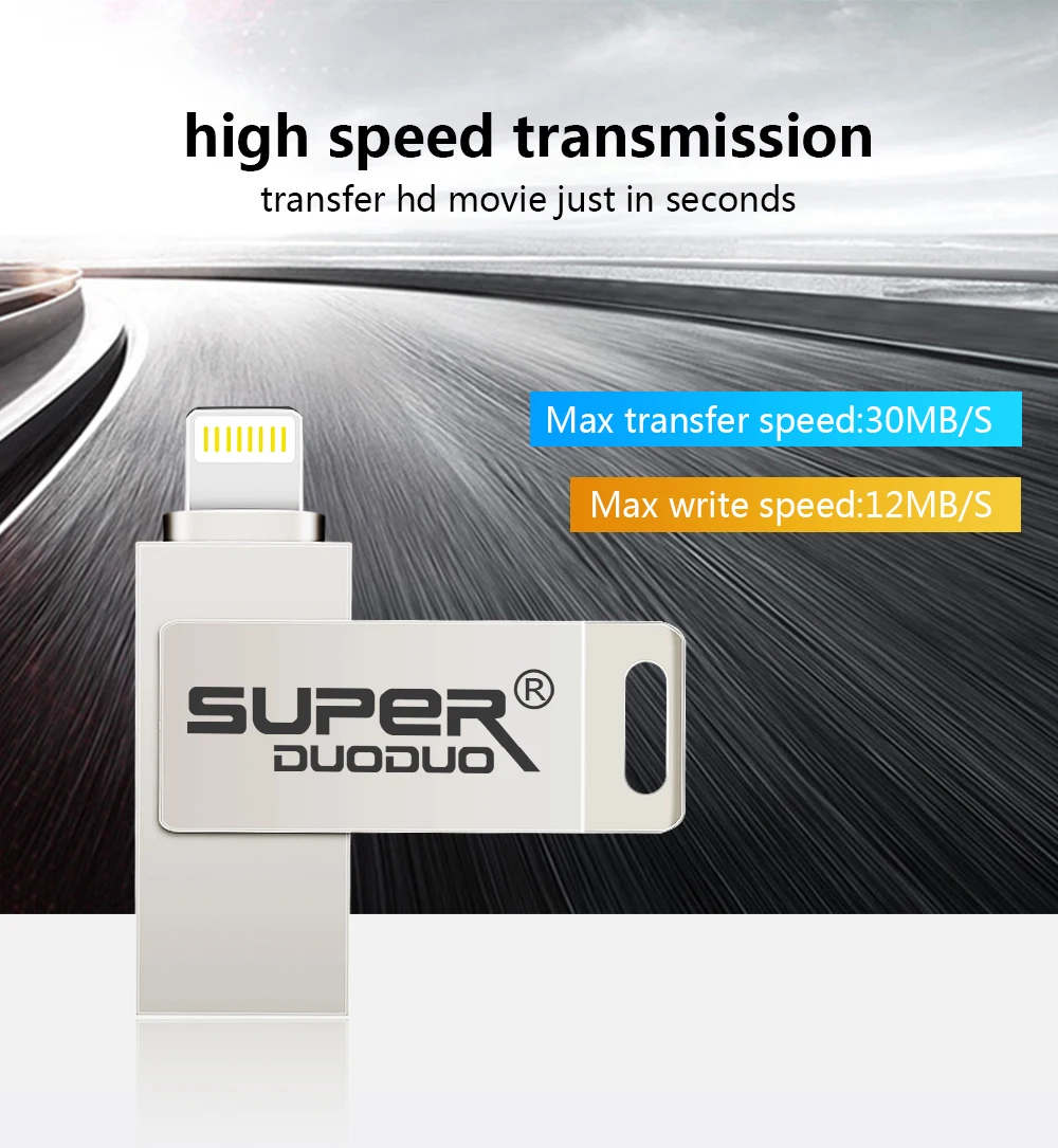 Usb флеш-накопитель для iPhone 6/6s/6plus/7/7plus/8/X Usb/Otg/Lightning 2 в 1 флеш-накопитель для iOS внешних устройств хранения